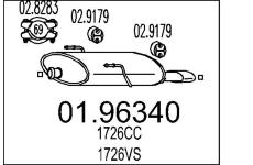 Zadní tlumič výfuku MTS 01.96340