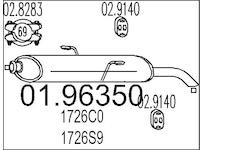 Zadní tlumič výfuku MTS 01.96350