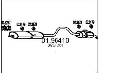 Zadní tlumič výfuku MTS 01.96410