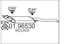 Zadní tlumič výfuku MTS 01.96530