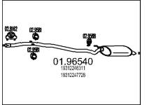 Zadní tlumič výfuku MTS 01.96540