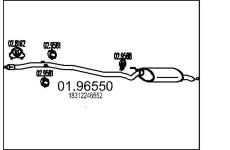Zadní tlumič výfuku MTS 01.96550