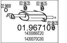 Zadní tlumič výfuku MTS 01.96710