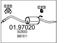 Zadní tlumič výfuku MTS 01.97020