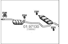 Zadní tlumič výfuku MTS 01.97130