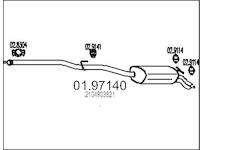 Zadní tlumič výfuku MTS 01.97140