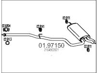 Zadní tlumič výfuku MTS 01.97150