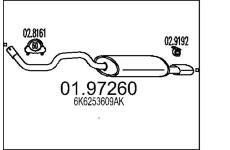 Zadní tlumič výfuku MTS 01.97260