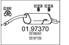 Zadní tlumič výfuku MTS 01.97370