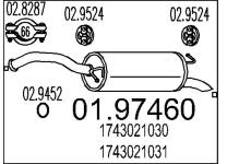 Zadní tlumič výfuku MTS 01.97460
