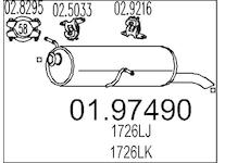Zadní tlumič výfuku MTS 01.97490