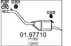 Zadní tlumič výfuku MTS 01.97710