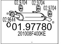 Zadní tlumič výfuku MTS 01.97780