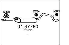 Zadni tlumic vyfuku MTS 01.97790