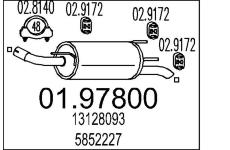 Zadní tlumič výfuku MTS 01.97800