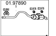 Zadní tlumič výfuku MTS 01.97890