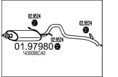 Zadní tlumič výfuku MTS 01.97980