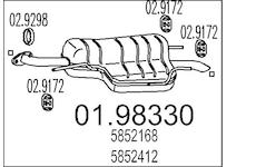 Zadní tlumič výfuku MTS 01.98330
