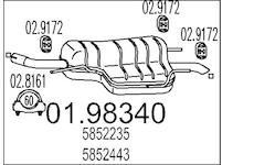 Zadní tlumič výfuku MTS 01.98340