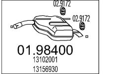 Zadni tlumic vyfuku MTS 01.98400