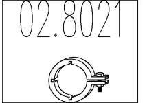 Spojovací trubky, výfukový systém MTS 02.8021