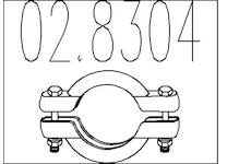Spojovací trubky, výfukový systém MTS 02.8304