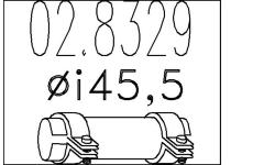Spojovací trubky, výfukový systém MTS 02.8329