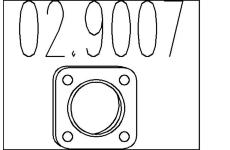 Těsnění, výfuková trubka MTS 02.9007