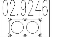 Těsnění, výfuková trubka MTS 02.9246