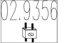 Zarážka, tlumič výfuku MTS 02.9356