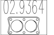 Těsnění, výfuková trubka MTS 02.9364