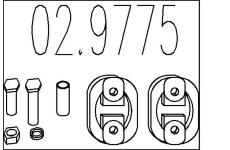 Zarážka, tlumič výfuku MTS 02.9775