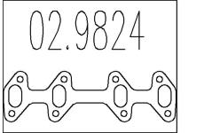 Těsnění, výfuková trubka MTS 02.9824