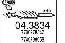 Katalyzátor MTS 04.3834