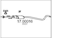 Filtr pevnych castic, vyfukovy system MTS 17.00016