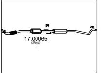 Filtr pevnych castic, vyfukovy system MTS 17.00065