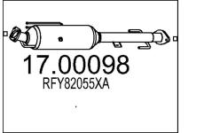 Filtr pevnych castic, vyfukovy system MTS 17.00098