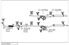 Výfukový systém MTS ALFA23990A004754