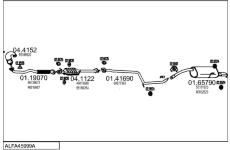 Výfukový systém MTS ALFA45999A027206