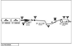 Výfukový systém MTS ALFA63990A017622