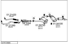 Výfukový systém MTS ALFA72980A015622