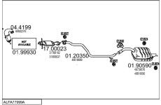 Výfukový systém MTS ALFA77999A016441