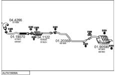 Výfukový systém MTS ALFA78999A016441