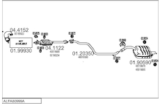 Výfukový systém MTS ALFA80999A017436