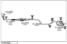 Výfukový systém MTS ALFA85999B017161