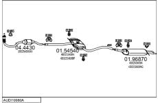 Výfukový systém MTS AUDI10980A008947