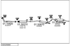 Výfukový systém MTS AUDI25980A004999