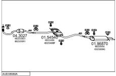 Výfukový systém MTS AUDI36980A008947