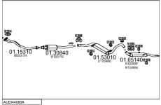 Výfukový systém MTS AUDI44980A005992
