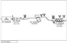 Výfukový systém MTS AUDI47980A001131